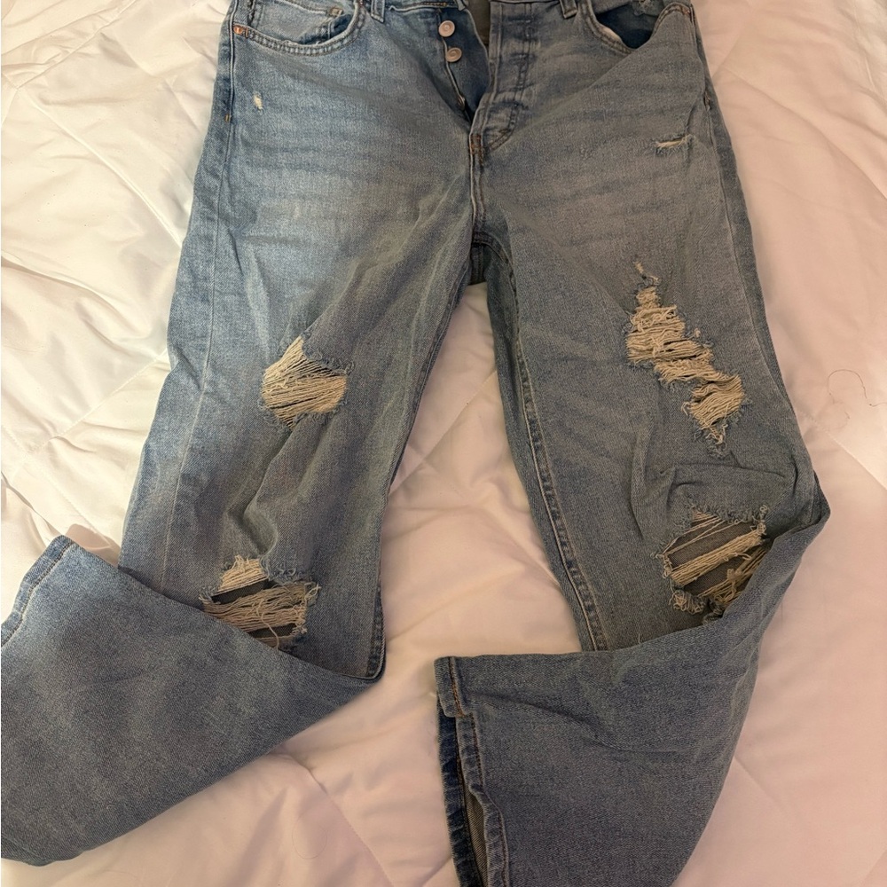 Target Blue Boyfriend Jeans Distressed Vintage Look